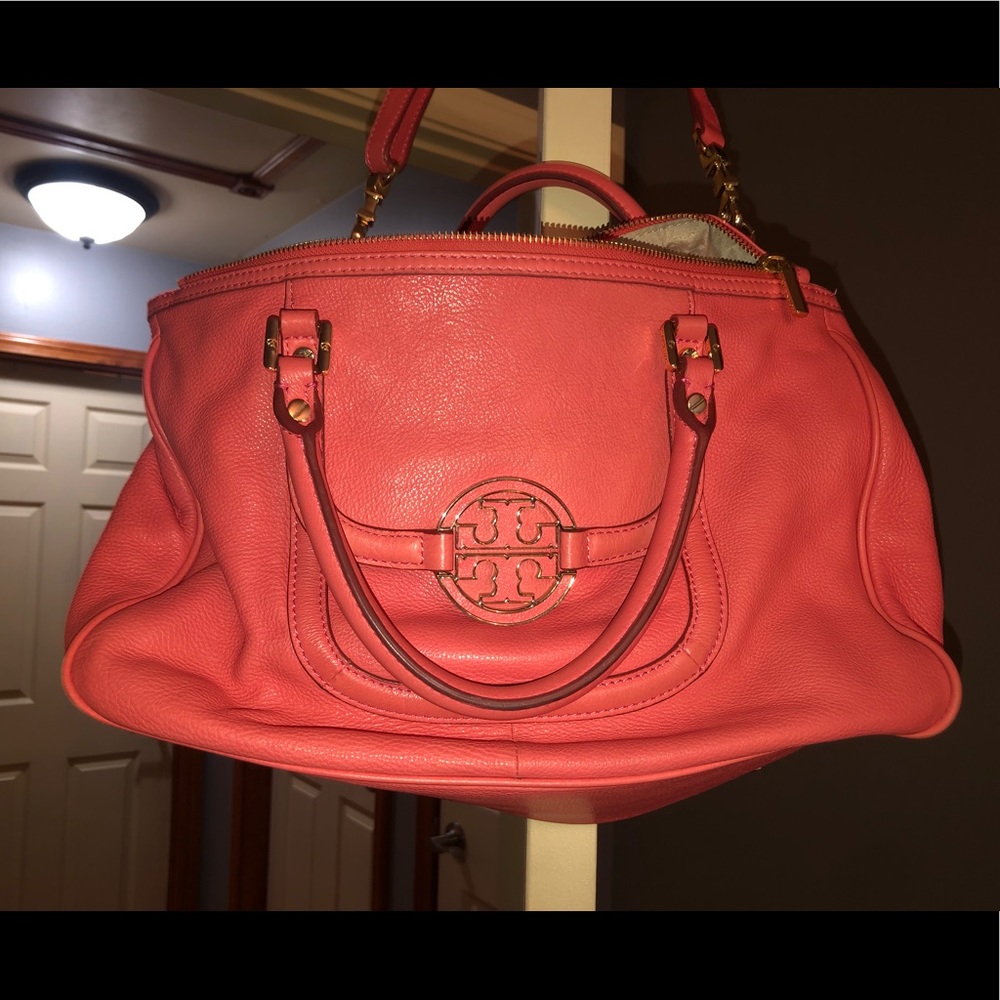 Authentic Tory Burch Coral handbag